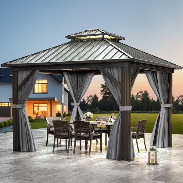 8x8 gazebo with mosquito netting best sale